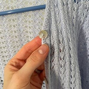 TOG SHOP lilac colored net cardigan